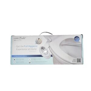 LUXE Bidet W85 Fresh Water Dual-Nozzle Non-Electric Bidet Attachment, Pearl Grey